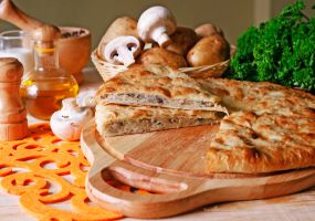 Осетинский пирог Пирог с картофелем и грибами Пирог с картофелем и грибами