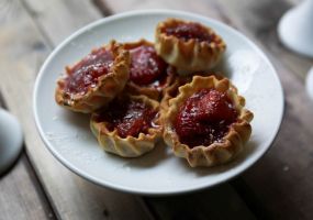 Перепечки с клубникой Перепечки с клубникой