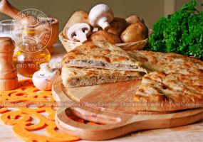 Пирог с картофелем и грибами Пирог с картофелем и грибами